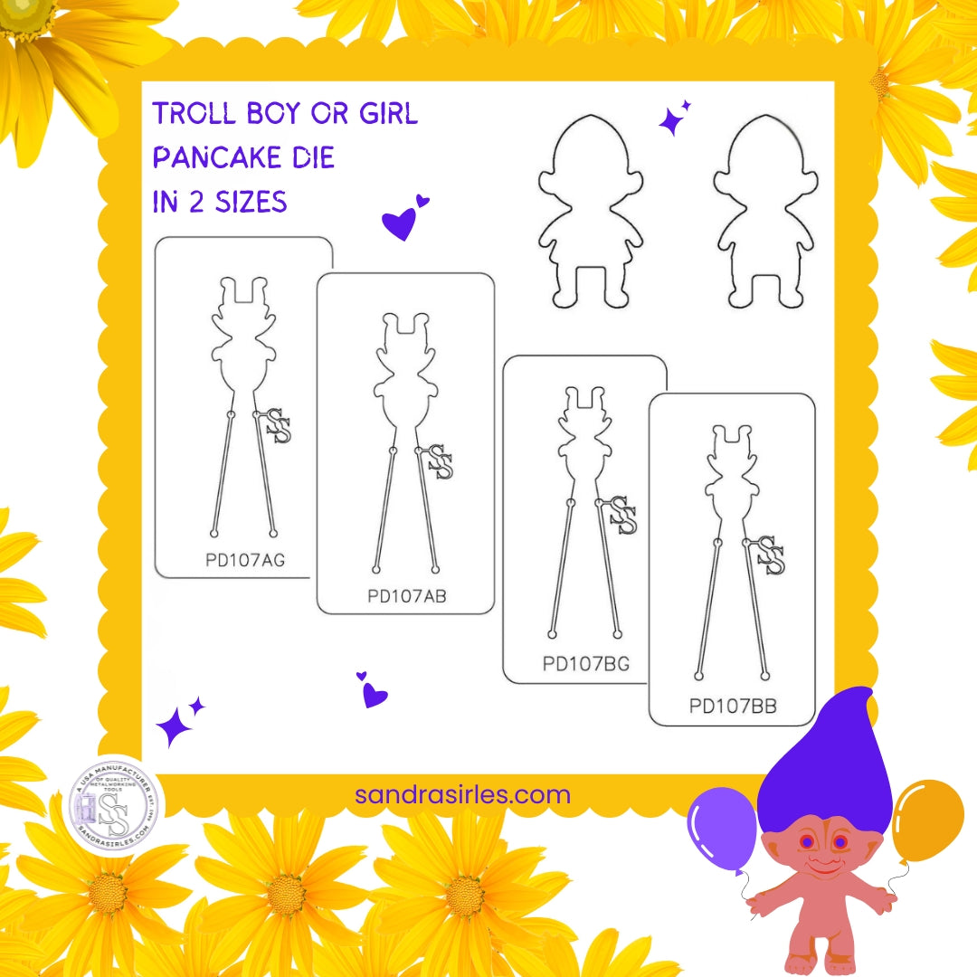 PANCAKE DIE PD107 TROLL GIRL OR BOY